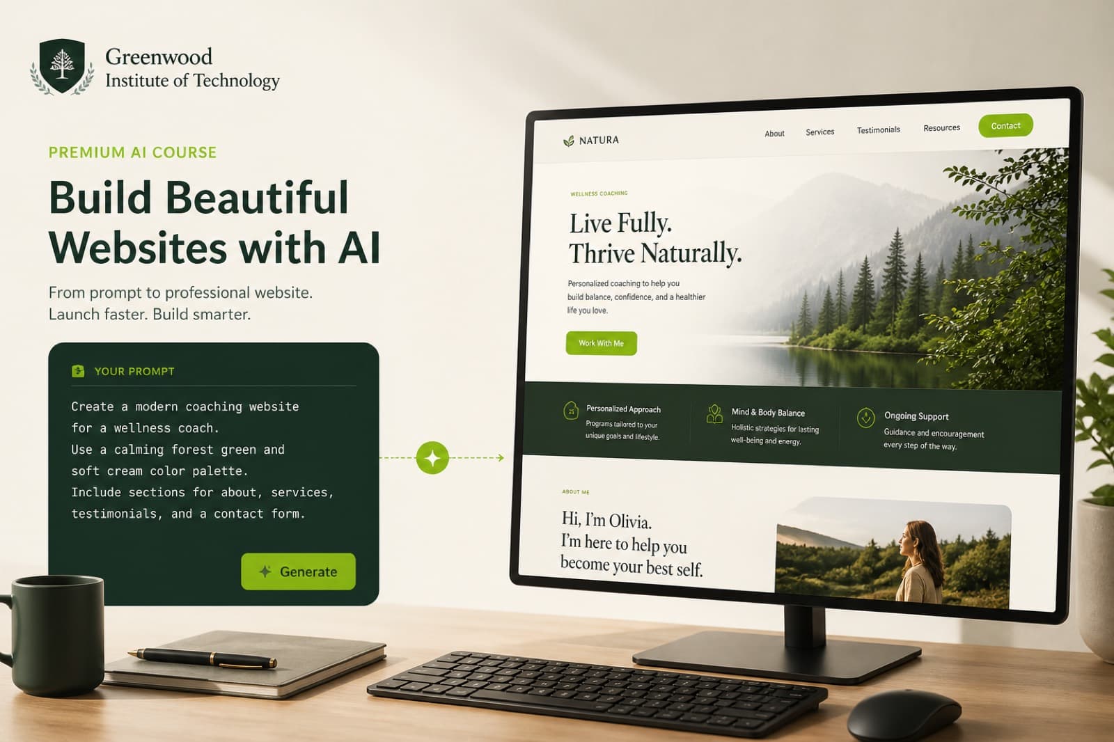 AI Website Building course cover