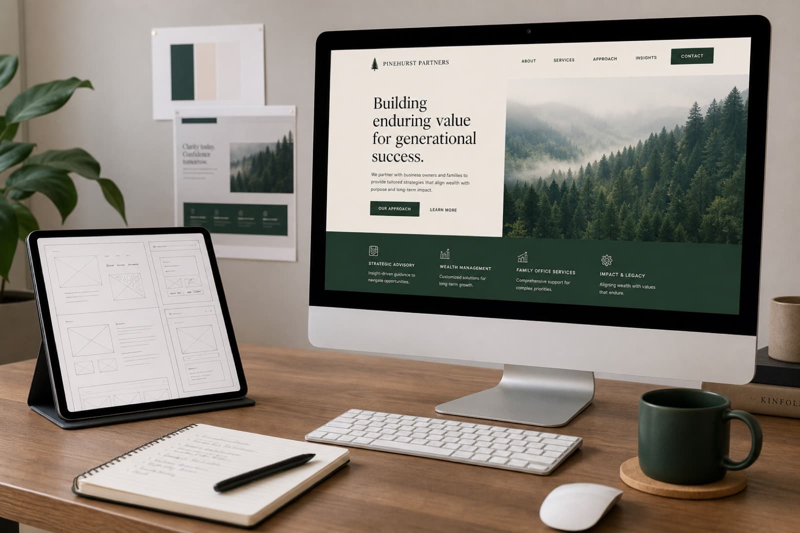 AI website building practice with wireframes