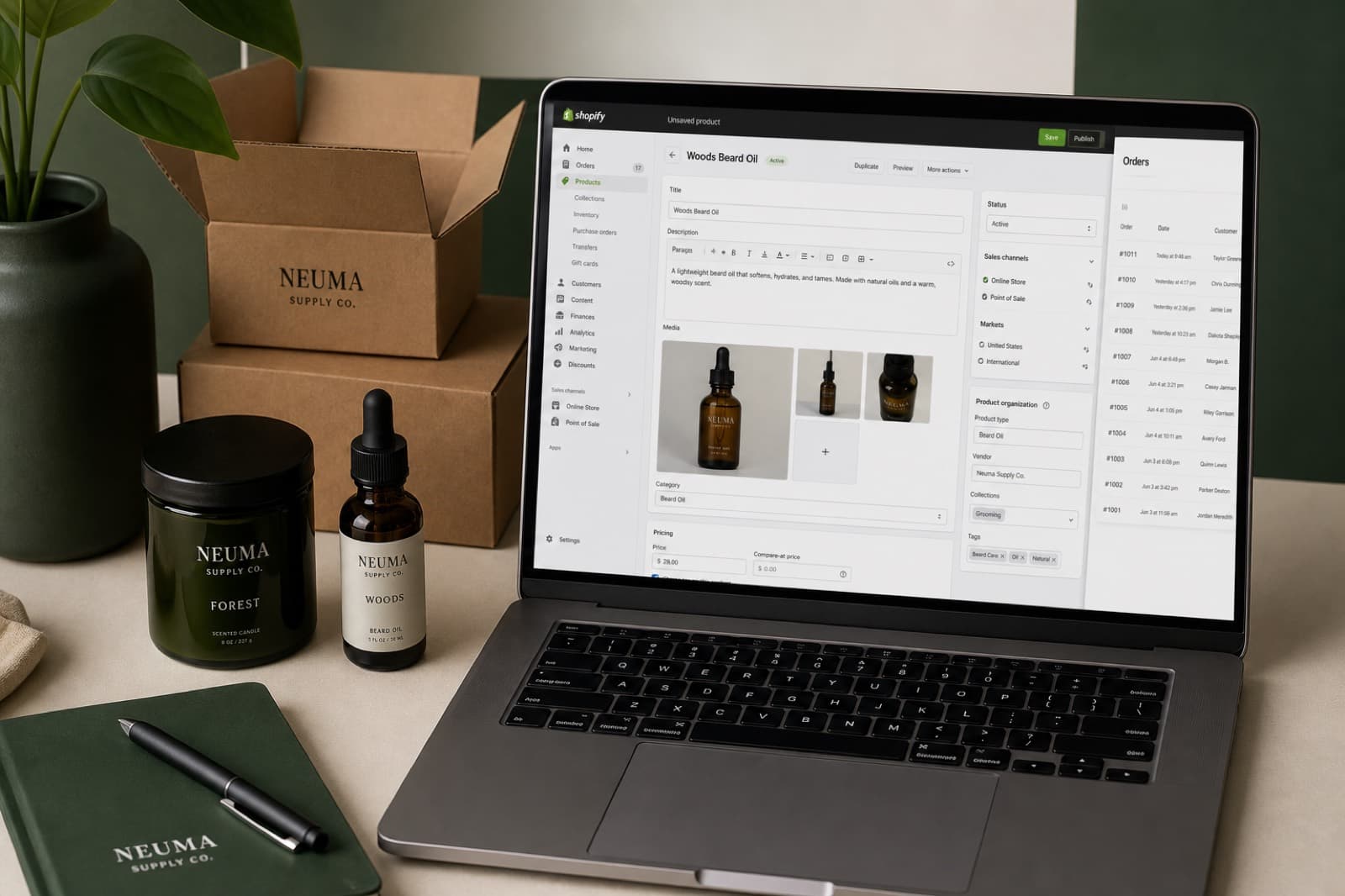 Shopify store building practice with products